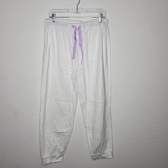 Keyocean Purple Polka Dot Long Pajama Set XXL NEW - Picture 5 of 9